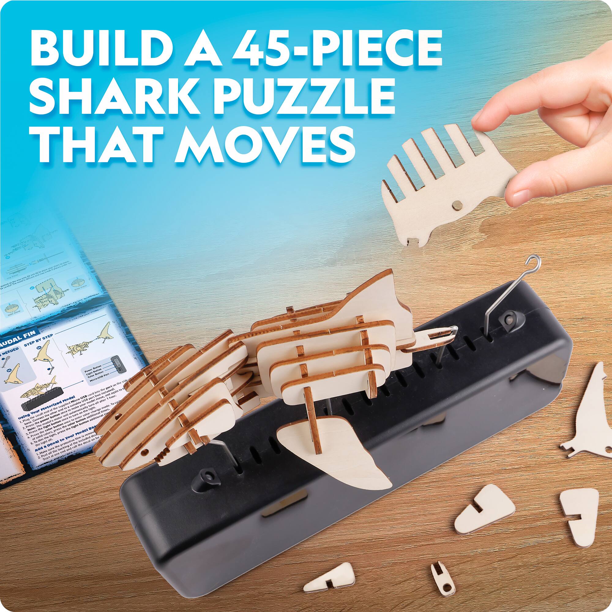 National Geographic™ Motorized Shark Model Kit